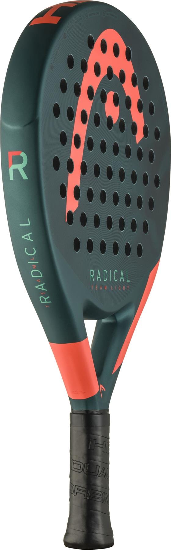 The HEAD Radical Team Light 2026 Padel Racket is a lightweight padel racket from HEAD, designed with holes for better aerodynamics.