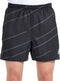 A person wearing Bullpadel Cabanas Mens Padel Shorts - Black, seen from waist to mid-thigh; these athletic shorts by Bullpadel are designed for optimal comfort and court performance.
