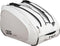The NOX ML10 Team Padel Racket Bag in white/grey features sturdy top straps, a front handle, and side pocket—perfect for carrying all your sports gear with style.