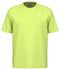 The HEAD Slice II Men's Padel T-Shirt - LL in lime green features short sleeves, a round neckline, and a small white logo on the left chest. Crafted from 100% polyester interlock with Moisture Transfer Microfiber technology, it offers enhanced comfort and style.