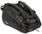 The NOX Pro Series Padel Racket Bag - Black offers spacious storage with multiple compartments, sturdy handles, and features the white NOX logo on the side and front pocket.
