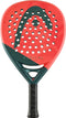 The HEAD Radical Team 2026 Padel Racket by HEAD features a red and dark green design with a perforated face, large HEAD logo, "RADICAL" text, and a black grip—ideal for intermediate to advanced players.