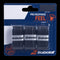 A pack of Babolat Pro Response Padel Overgrip X3 - Black, ideal for padel. The set contains three black overgrips featuring the white Babolat logo, offering an extra tacky feel and marked as "Used on Tour.