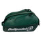 The Bullpadel BPP26023 Icon Padel Racket Bag in green features a side zipper pocket, carrying strap, and bold white Bullpadel logo—ideal for Juan Martín Díaz fans.