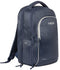 The NOX Pro Series Padel Backpack - Blue by NOX features multiple zippered compartments, padded straps, an air ventilation system, and a white logo on the front pocket. It is shown against a white background.