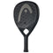 The HEAD Speed One X 2025 padel racket features a teardrop shape, Auxetic 2.0 tech, textured surface, large HEAD logo, "SPEED" near the center, and a black grip on the handle.