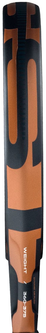 Close-up of a black and orange bicycle tire with "WEIGHT 340-375" printed in white, reminiscent of the sleek detailing on the adidas ADIDAS Cross It Ctrl 2026 Padel Racket.