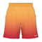 Introducing the HEAD Vision Power II Men's Padel Shorts, featuring an ombre design that transitions from yellow at the top to red at the bottom. These shorts are crafted with moisture-wicking microfibre and come with an elastic waistband and a subtle logo above the left hem, offering comfort and style for any active adventure.