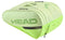 The HEAD Tour Padel Racket Bag L - SG is a light green bag with multiple compartments, black zippers, and a bold HEAD logo. It features climate control technology to protect your gear.