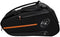 The Bullpadel BPP26012 Hack 2026 Padel Racket Bag in black features a large side pocket, thermal racket compartments, carrying handles, and the Bullpadel logo. Its sleek design provides ample space for your sports gear.
